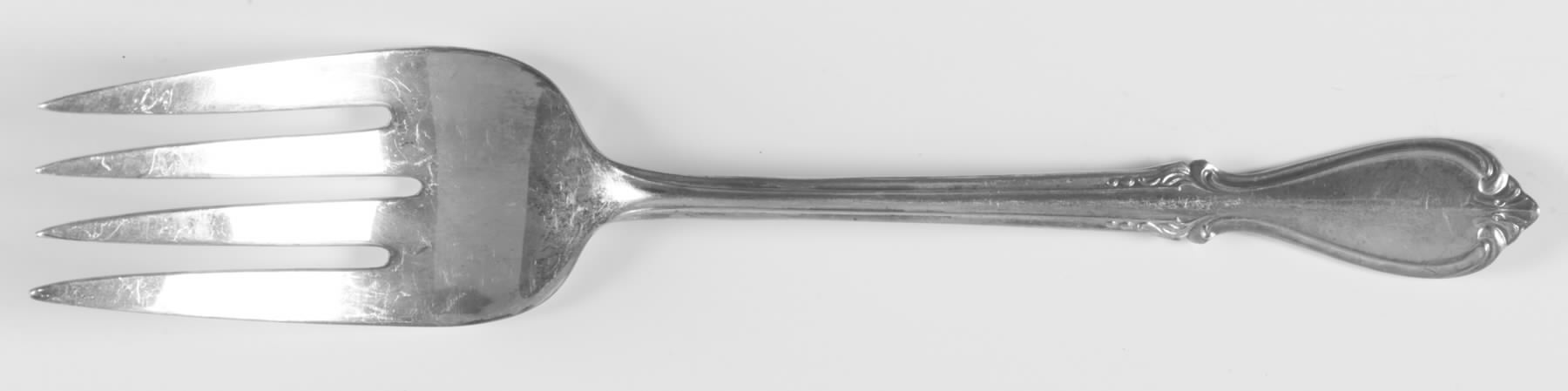 Memory (Silverplate, 1952) Medium Solid Cold Meat Serving Fork by International Silver-1