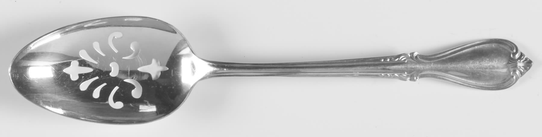 Memory (Silverplate, 1952) Pierced Tablespoon (Serving Spoon) by International Silver-1