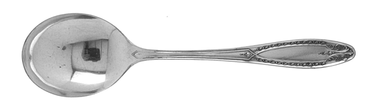 Merrill (Silverplate, 1930) Round Bowl Soup Spoon (Gumbo) by International Silver-1