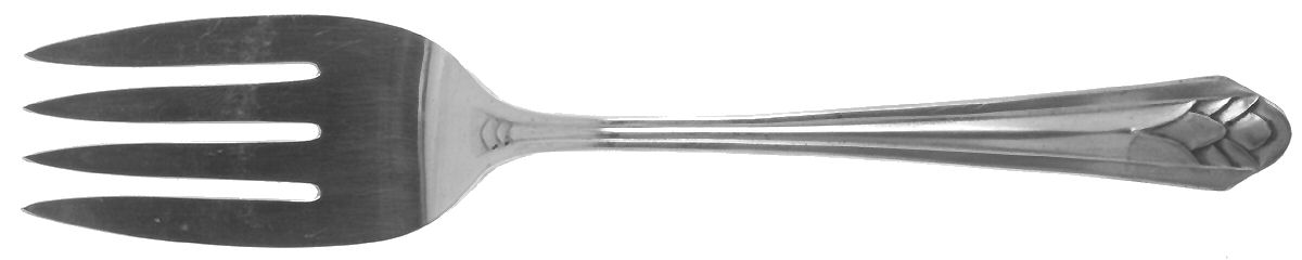 Metropolitan (Silverplate, 1939) Medium Solid Cold Meat Serving Fork by International Silver-1