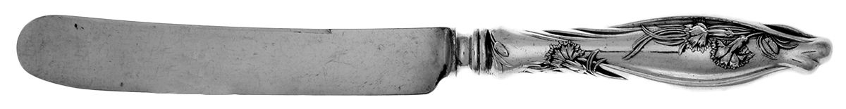Mille Fleurs (Sterling, 1904) Old French Hollow Knife with Bolster by International Silver-1