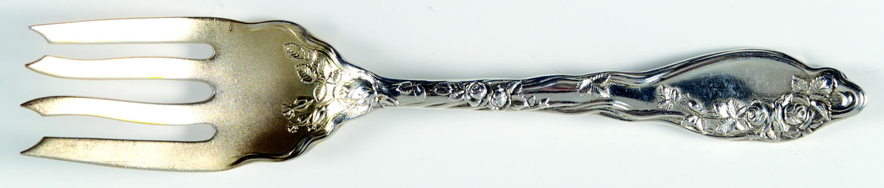 Mille Fleurs (Sterling, 1904) Individual Salad Fork by International Silver-1