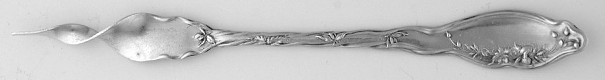 Mille Fleurs (Sterling, 1904) One Tine Butter Pick by International Silver-1