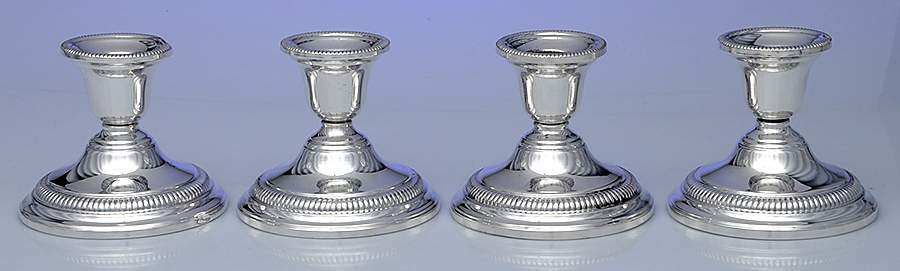 Sterling Hollowware Weighted Console Candleholder - Set of 4 by International Silver-1