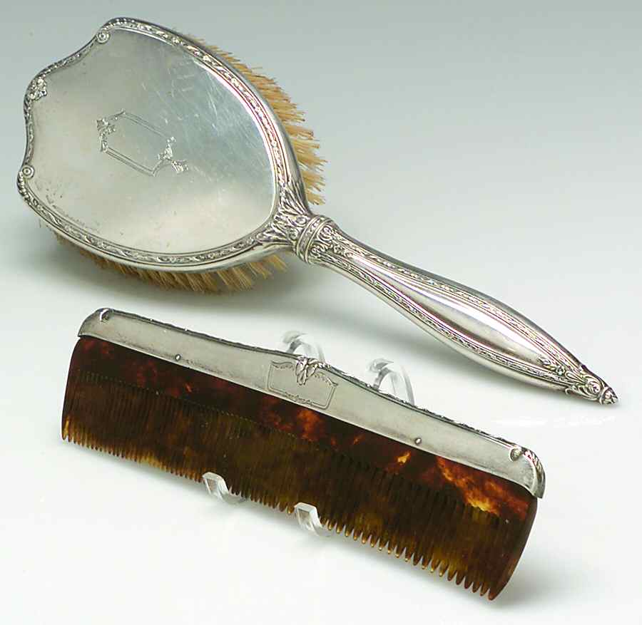 Sterling Hollowware Vanity Set (Brush and Comb) by International Silver-1