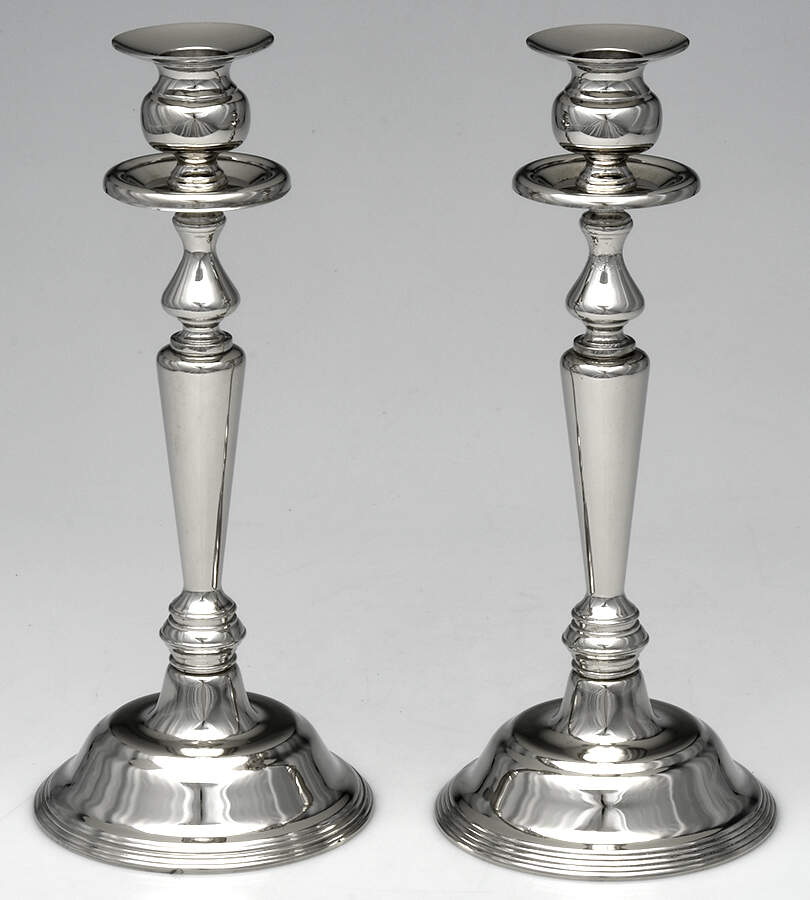 INS675 (Silverplate, Hollowware) Pair of 11" Candlesticks by International Silver-1