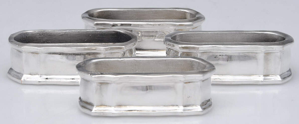 Silverplate Hollowware Napkin Ring - Set of 4 by International Silver-1