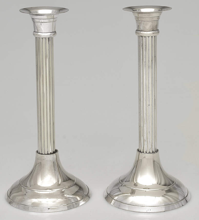Silverplate Hollowware Pair of Candlesticks by International Silver-1