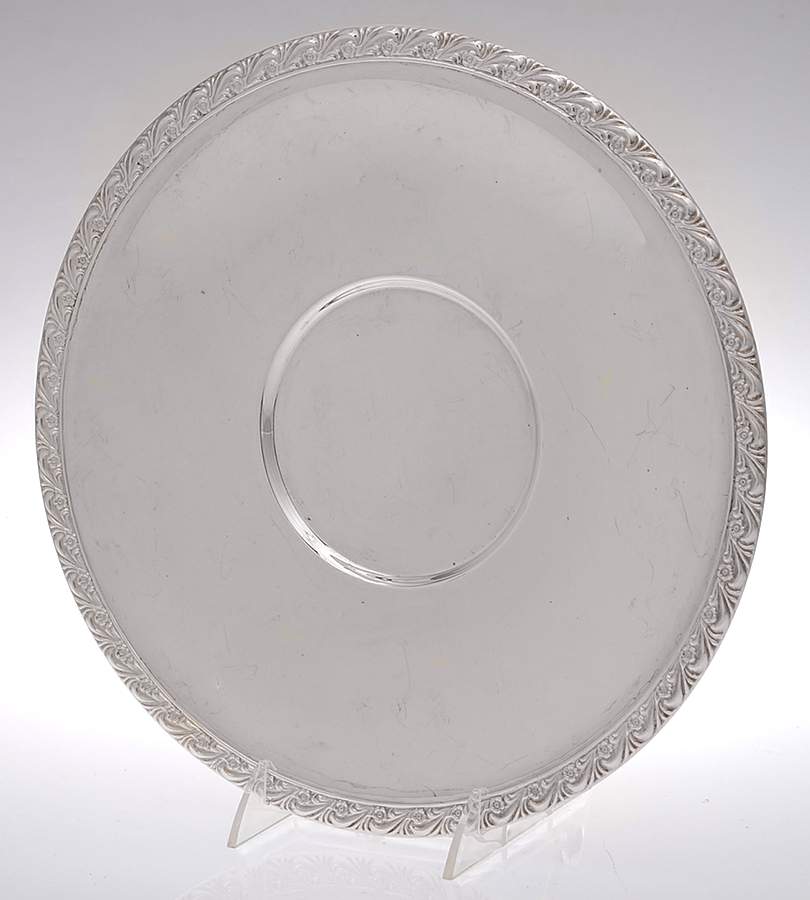 Silverplate Hollowware 12" Sandwich Plate by International Silver-1