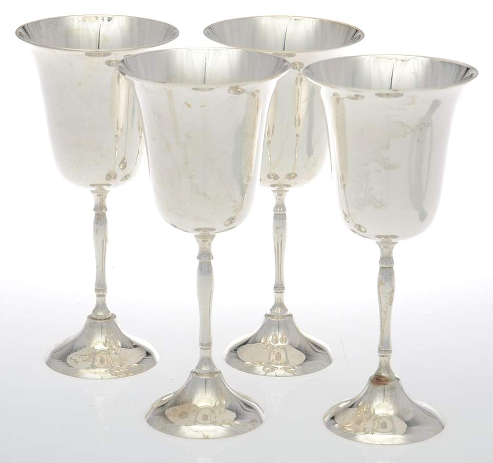 Silverplate Hollowware Water Goblet - Set of 4 by International Silver-1