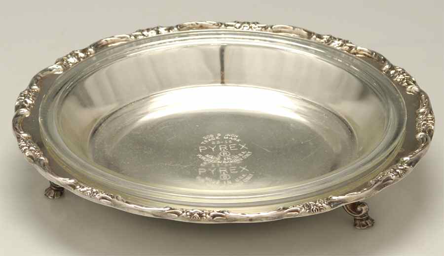 Silverplate Hollowware Footed Pie Plate by International Silver-1