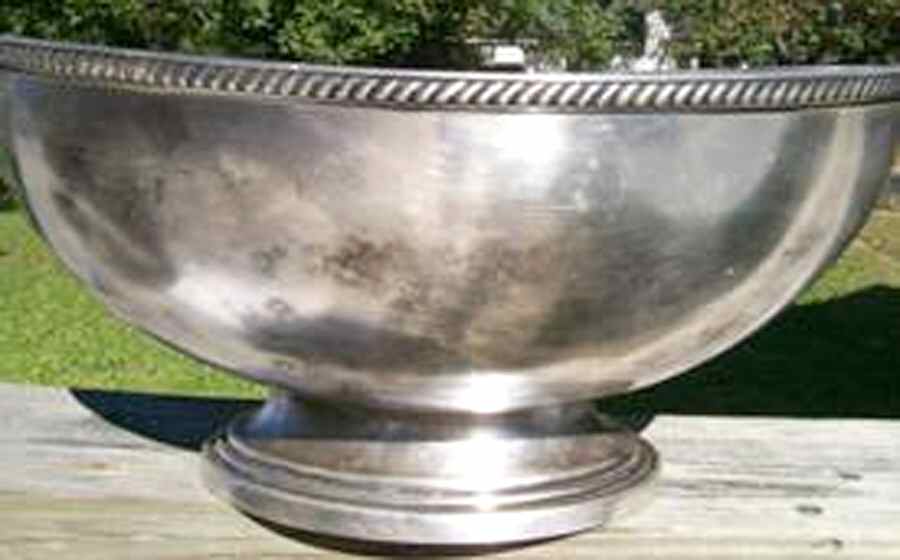 Silverplate Hollowware Punch Bowl by International Silver-1