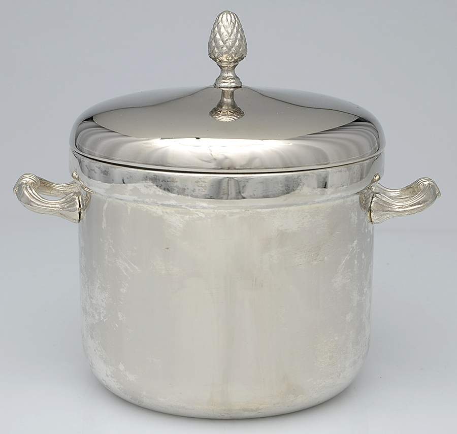 Silverplate Hollowware Ice Bucket & Lid by International Silver-1