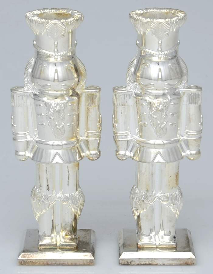 Silverplate Hollowware Pair of 7" Candlesticks by International Silver-1