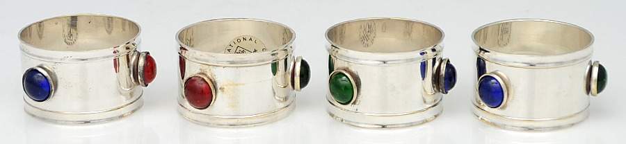 Silverplate Hollowware Napkin Ring - Set of 4 by International Silver-1