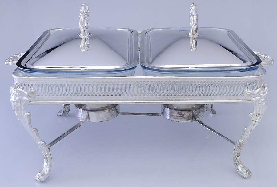 Silverplate Hollowware 3 Part Buffet Server with Cover by International Silver-1