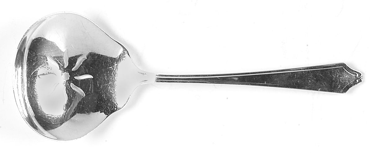 Minuet (Sterling, 1925, No Monograms) Solid Bon Bon Spoon with Pierced Bowl by International Silver-1