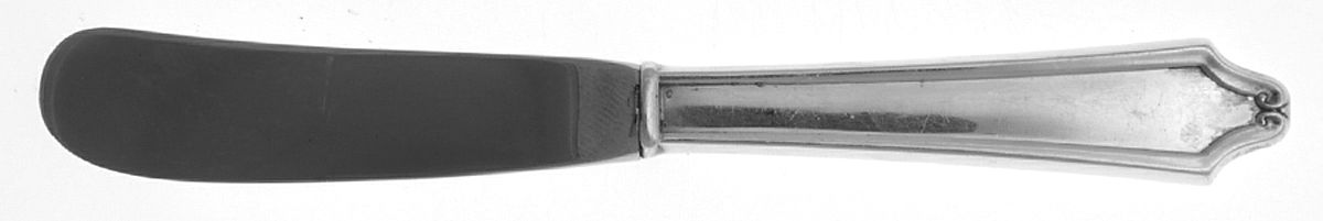 Minuet (Sterling, 1925, No Monograms) Butter Spreader Hollow Hdl-Paddle/Stainless Blade by International Silver-1