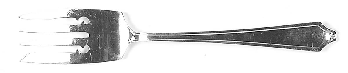 Minuet (Sterling, 1925, No Monograms) Small Solid Cold Meat Serving Fork by International Silver-1