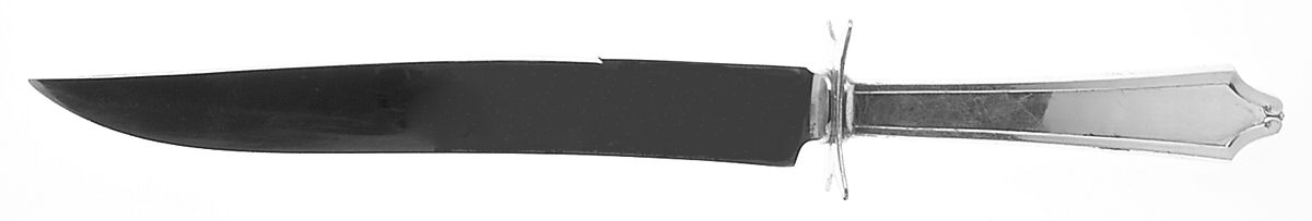 Minuet (Sterling, 1925, No Monograms) Large Stainless Blade Roast Carving Knife by International Silver-1