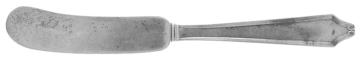 Minuet (Sterling, 1925, No Monograms) Flat Handle Butter Spreader by International Silver-1
