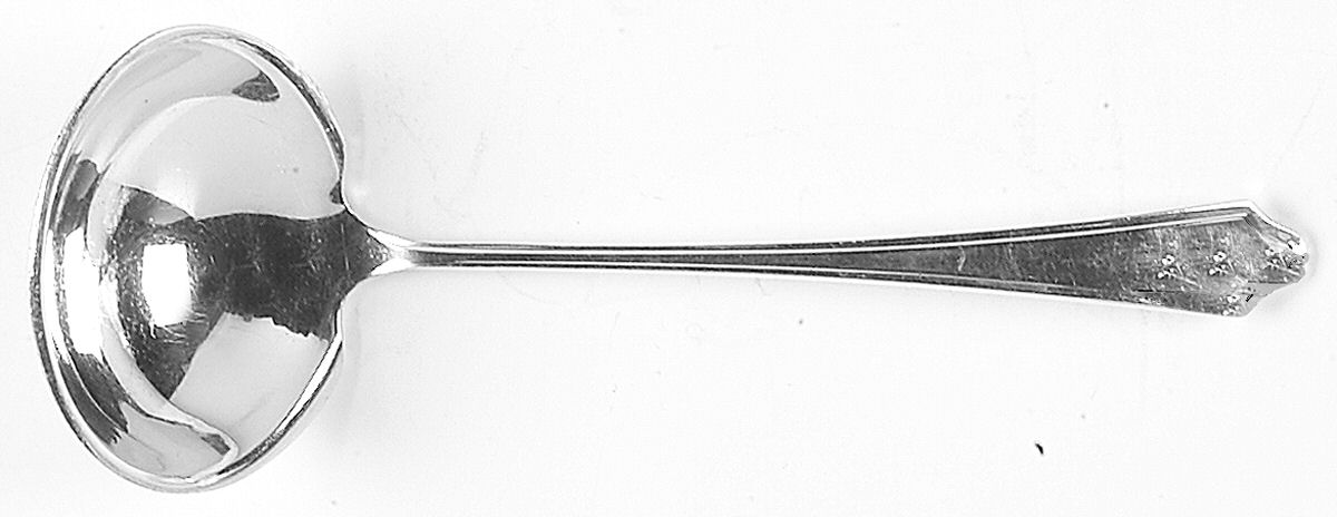 Minuet (Sterling, 1925, No Monograms) Solid Piece Cream Ladle by International Silver-1