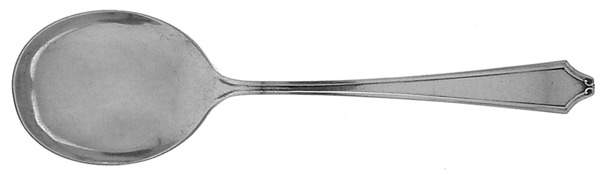 Minuet (Sterling, 1925, No Monograms) Round Bowl Soup Spoon (Cream Soup) by International Silver-1