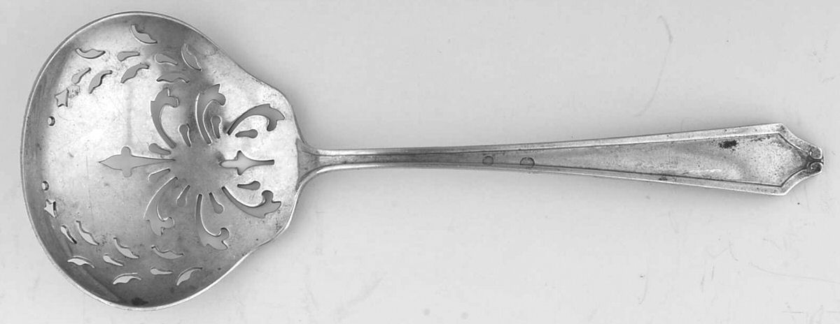 Minuet (Sterling, 1925, No Monograms) Solid Bon Bon Spoon with Pierced Bowl by International Silver-1