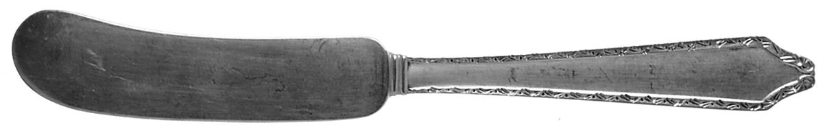 Minuet-Carved (Sterling, 1925) Flat Handle Butter Spreader by International Silver-1