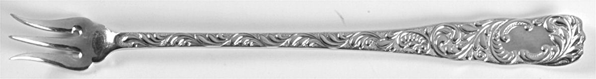 Monarch (Silverplate, 1889, No Monograms) Cocktail/Seafood Fork by International Silver-1