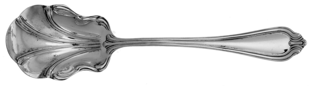 Monticello (Silverplate, 1907) Sugar Shell Spoon by International Silver-1