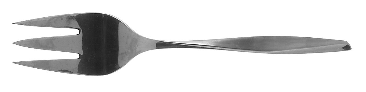 Moonspun (Stainless) Medium Solid Cold Meat Serving Fork by International Silver-1