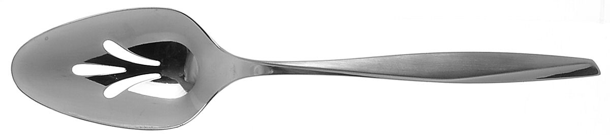 Moonspun (Stainless) Pierced Tablespoon (Serving Spoon) by International Silver-1
