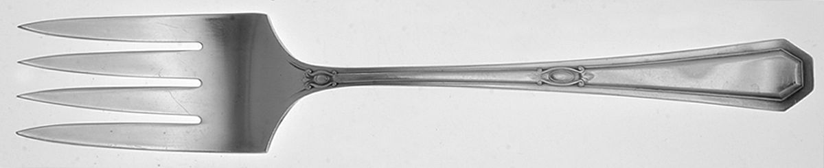 Molly Pitcher (Silverplate, 1919) Medium Solid Cold Meat Serving Fork by International Silver-1