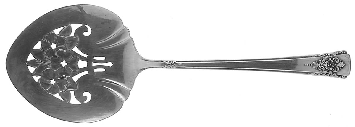Mountain Rose (Silverplate, 1954) Tomato Server, Solid Piece by International Silver-1