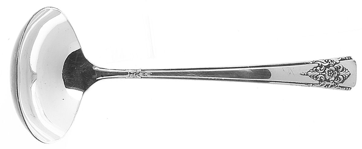Mountain Rose (Silverplate, 1954) Solid Gravy Ladle by International Silver-1