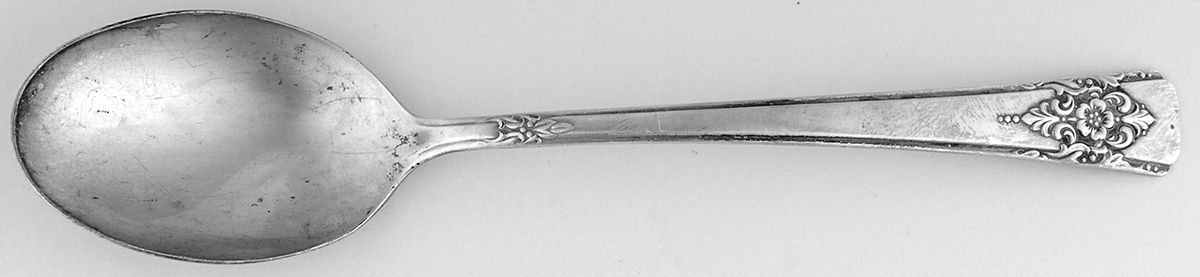 Mountain Rose (Silverplate, 1954) Dessert/Oval Soup Spoon by International Silver-1