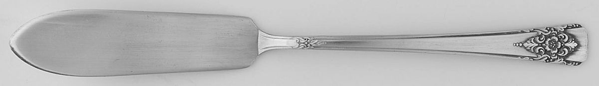 Mountain Rose (Silverplate, 1954) Flat Handle Master Butter Knife by International Silver-1