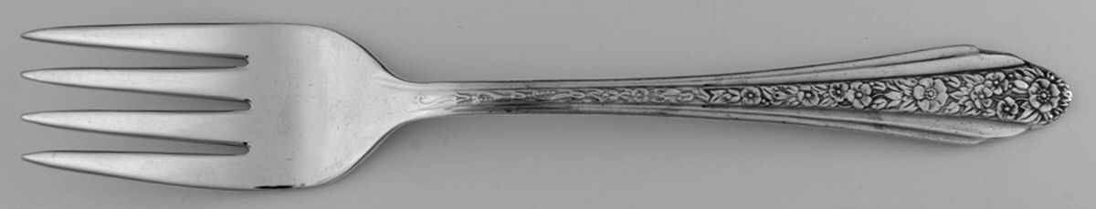 Modern Rose (Silverplate, 1949) Individual Salad Fork by International Silver-1