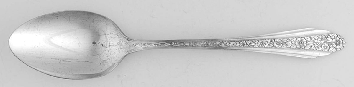 Modern Rose (Silverplate, 1949) Tablespoon (Serving Spoon) by International Silver-1