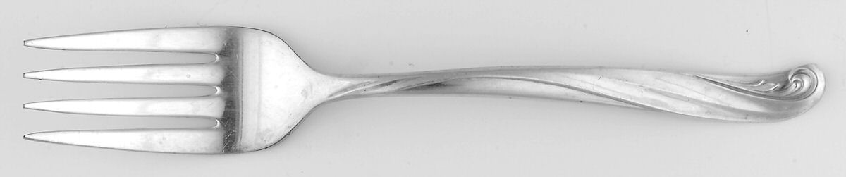 Modern Scroll (Silverplate, 1958) Individual Salad Fork by International Silver-1
