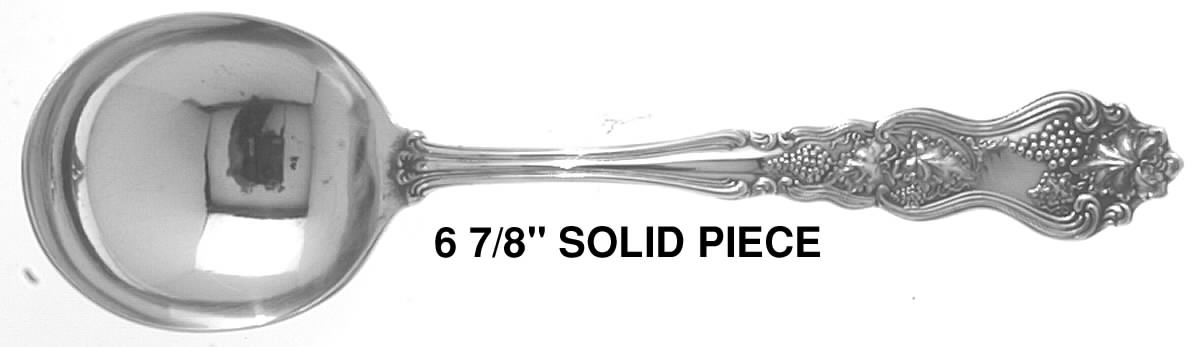 Moselle (Silverplate, 1906) Round Bowl Soup Spoon (Gumbo) by International Silver-1