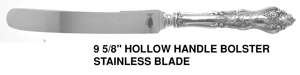 Moselle (Silverplate, 1906) Old French Hollow Knife with Bolster by International Silver-1