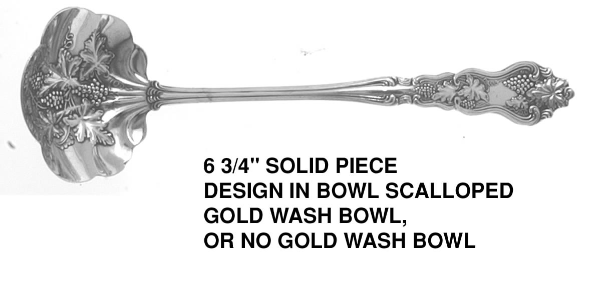 Moselle (Silverplate, 1906) Solid Piece Cream Ladle by International Silver-1