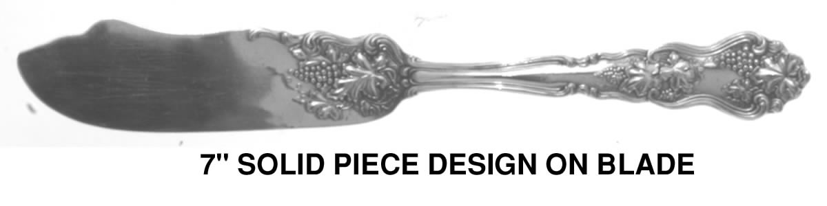 Moselle (Silverplate, 1906) Flat Handle Master Butter Knife by International Silver-1