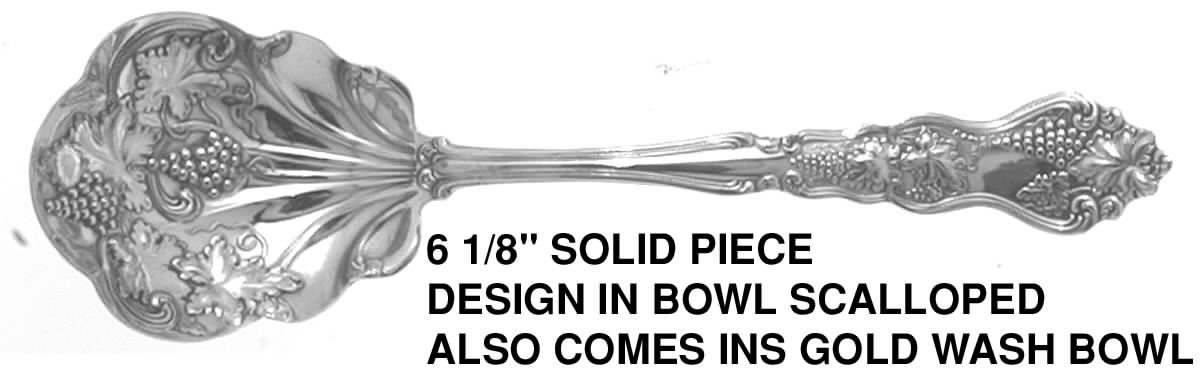 Moselle (Silverplate, 1906) Sugar Shell Spoon by International Silver-1