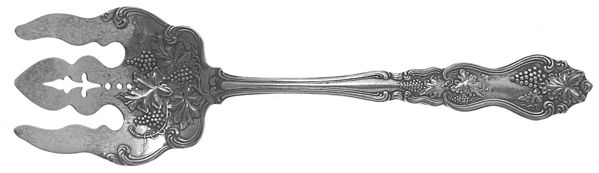 Moselle (Silverplate, 1906) Solid Salad Serving Fork by International Silver-1