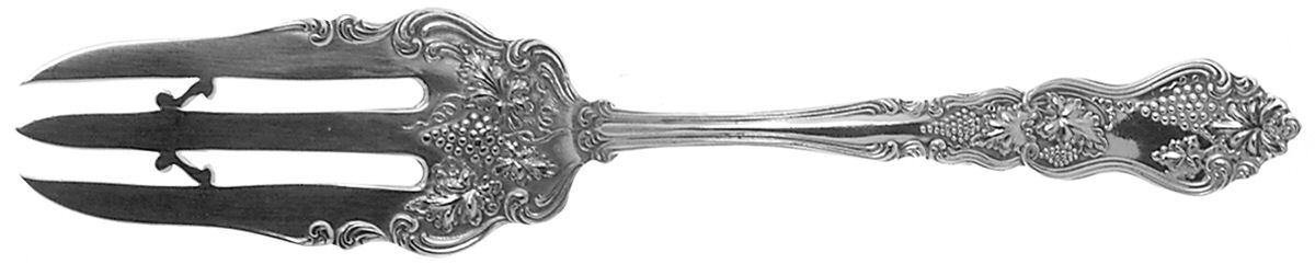Moselle (Silverplate, 1906) Cake Serving Fork by International Silver-1