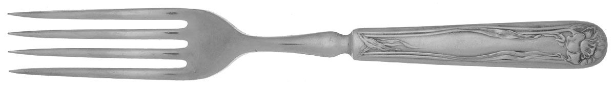 Mystic (Silverplate, 1903) Indented Solid Handled Fork by International Silver-1