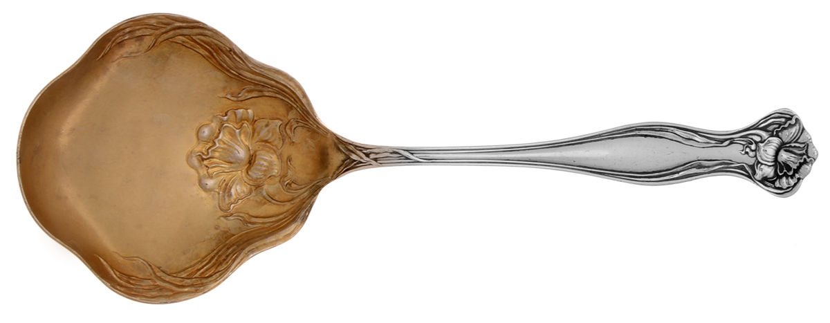 Mystic (Silverplate, 1903) Solid Salad Serving Spoon by International Silver-1